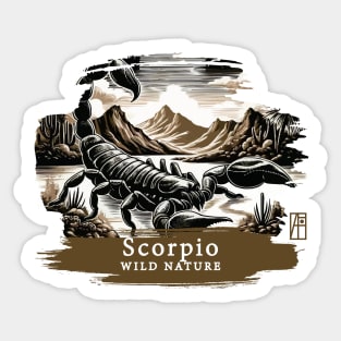 Scorpio - WILD NATURE - SCORPIO -5 Sticker